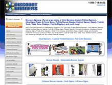 Tablet Screenshot of discountbanners.com
